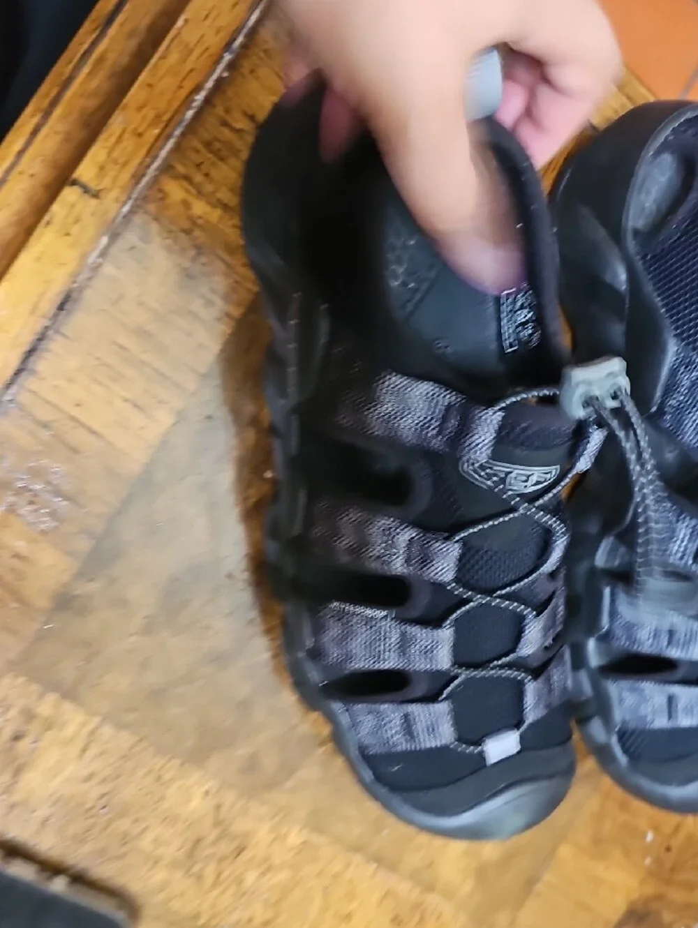 Keen Men’s Black Closed-Toe Hiking Sandals